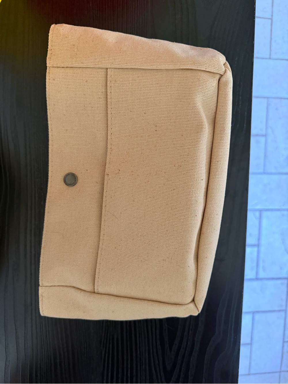 Portland Leather Madison Shoulder Bag in Nutmeg Canvas insert included! - Picture 5 of 11